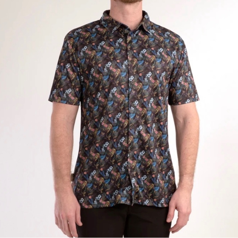 New! HandUp Hawaiian SHRIMP ON THE BARBIE Button Up Shirt XXL